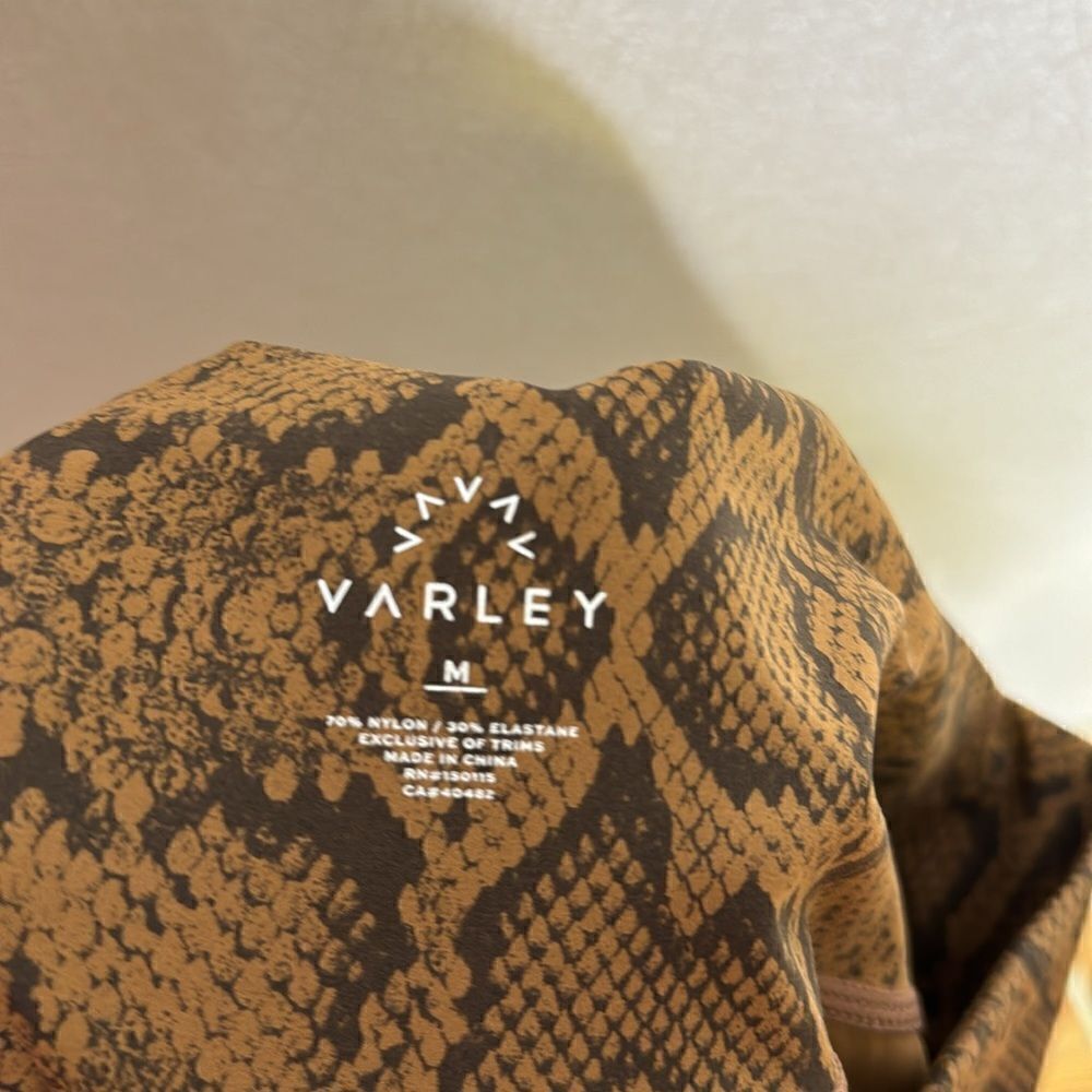 Varley Luna Leggings in Burnt Snake M - Picture 2 of 4